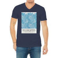 Mid William Morris Marigold 1875 Vintage Poster Reproduction V-neck Tee | Artistshot