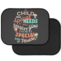 A Child With Special Needs Inspires You To Be Special Graphic Classic Rear Car Mat | Artistshot