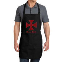 Deus Vult Templar Order Knights Templar Holy Cross Helmet T Shirt Full-length Apron | Artistshot