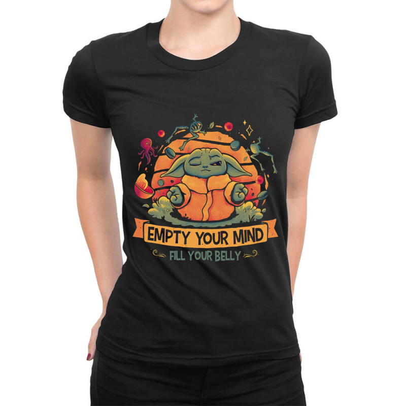 Food Sensitive Baby Yoda Ladies Fitted T-Shirt by moonlight2270 | Artistshot