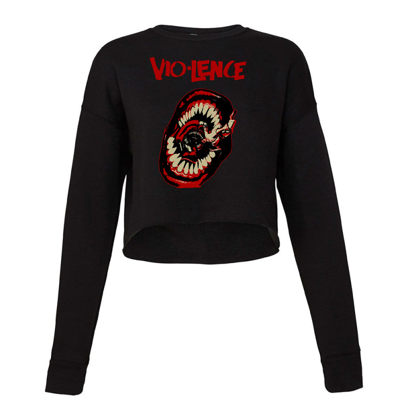 Vio Lence Monster Horror Cropped Sweater | Artistshot