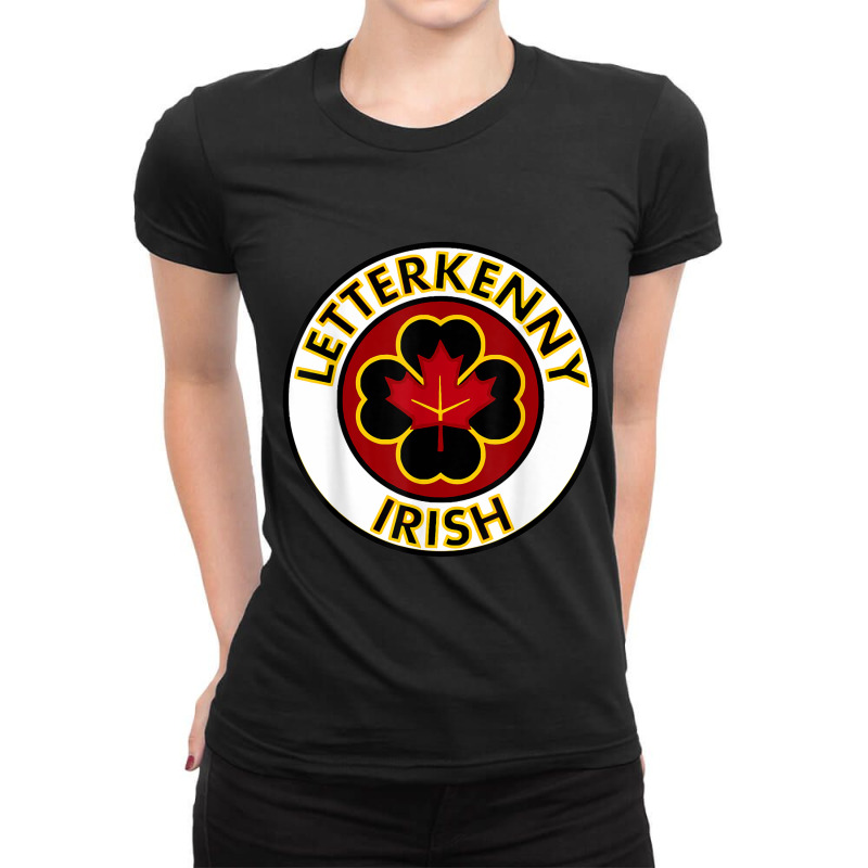 Irish Letterkenny Shamrocks St Patricks Day Ladies Fitted T-Shirt by time5803 | Artistshot