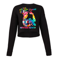 Funny Mexican American Latinos Nicaragua  Gift National Hispanic Herit Cropped Sweater | Artistshot