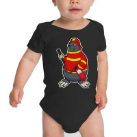 Fire Department T  Shirt Mole As Firefighter With Fire Extinguisher T Baby Bodysuit | Artistshot