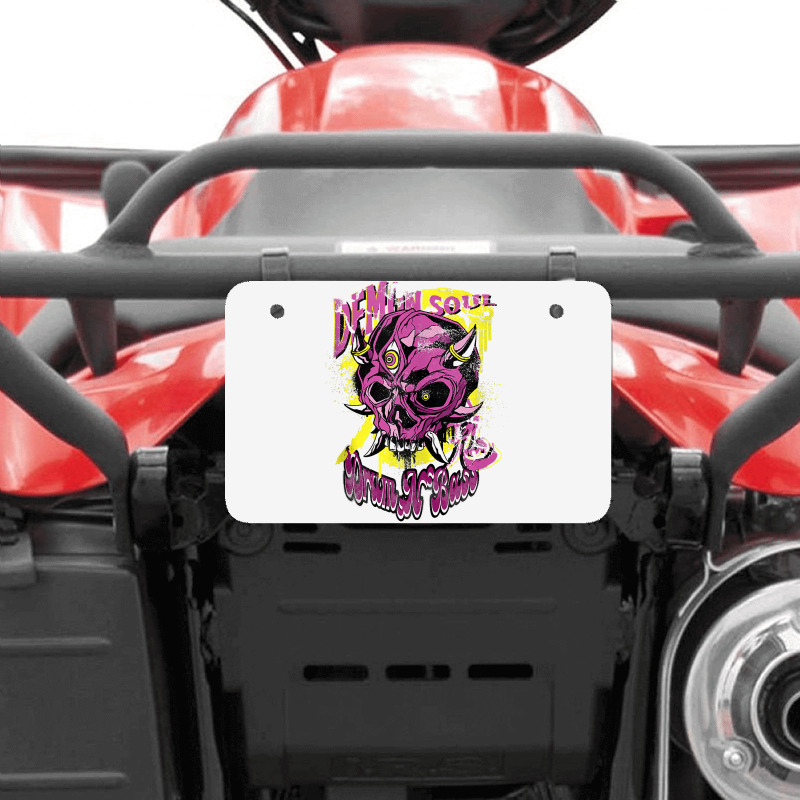 Techno Hardcore Gabber Ecstasy Satan Frenchcore Drum N Bass Tank Top Atv License Plate | Artistshot