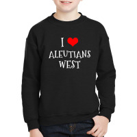 I Love Aleutians West County Youth Sweatshirt | Artistshot