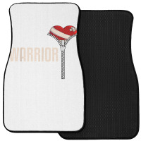 Funny Open Heart Surgery Recovery Art For Men Women Warrior T Shirt Front Car Mat | Artistshot