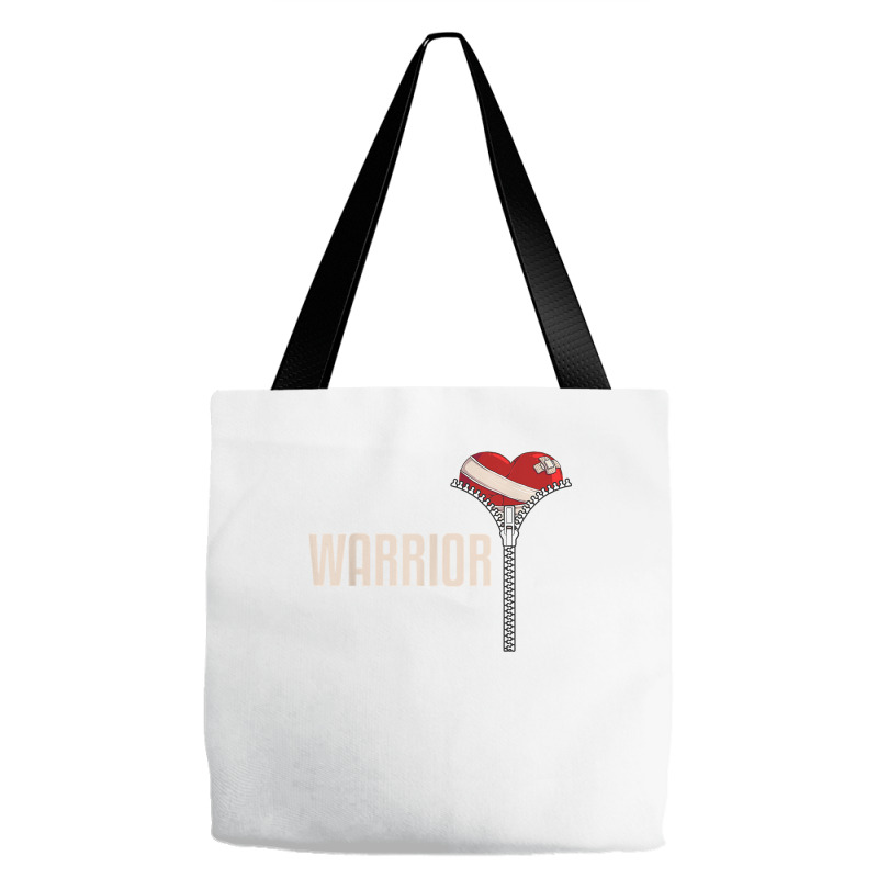 Funny Open Heart Surgery Recovery Art For Men Women Warrior T Shirt Tote Bags | Artistshot