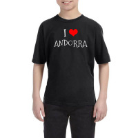 I Love Andorra Youth Tee | Artistshot