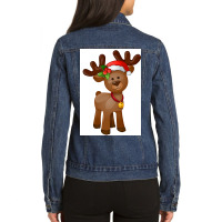 Rudolph The Red Nosed Reindeer Ladies Denim Jacket | Artistshot