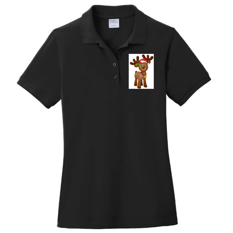 Rudolph The Red Nosed Reindeer Ladies Polo Shirt by Artango | Artistshot