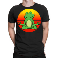 Practice T Shirtyoga Frog, Meditation Yoga For Children And Parents T T-shirt | Artistshot