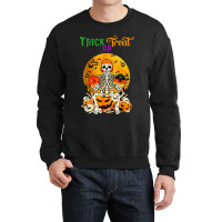 Trick Or Treat Skeleton Roll For Initiative Role Playing Crewneck Sweatshirt | Artistshot