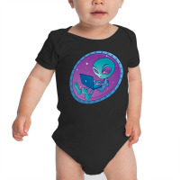 Alien With Laptop Computer Baby Bodysuit | Artistshot