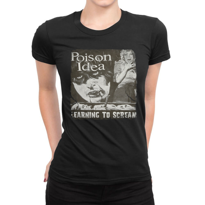 Poison Idea Learning To Scream Ladies Fitted T-Shirt by Stevenmulyono | Artistshot