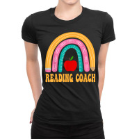 Reading Coach Rainbow Pencil Back To School Appreciation T Shirt Ladies Fitted T-shirt | Artistshot