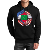 Maldives Flag American Proud Of My Maldivian Heritage T Shirt Unisex Hoodie | Artistshot