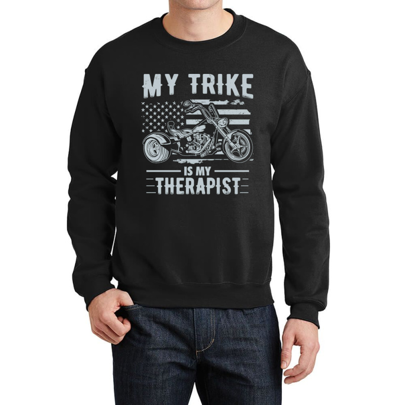 Triker Motorcycle Trikes Biker Crewneck Sweatshirt by moonlight2270 | Artistshot