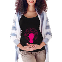 Self Care Matters Magenta Silhouette Maternity Scoop Neck T-shirt | Artistshot