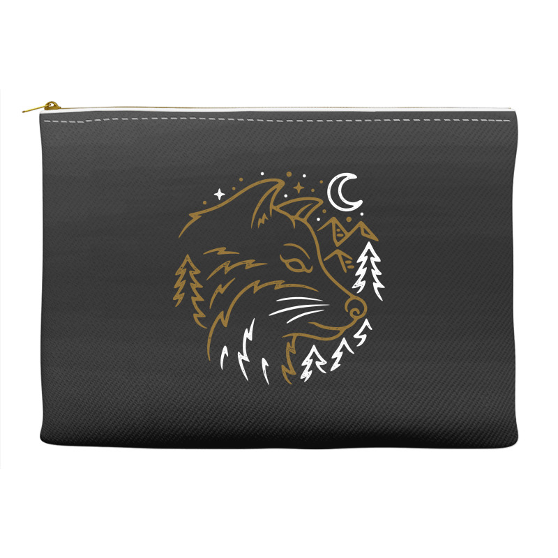 Wolf Wild Accessory Pouches | Artistshot