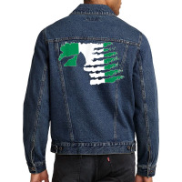 Nigeria Soldier Salute Veteran Patriot T Shirt Men Denim Jacket | Artistshot