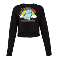 Life Is Meaningless Everything Dies Cute Nihilism Design T Shirt Cropped Sweater | Artistshot