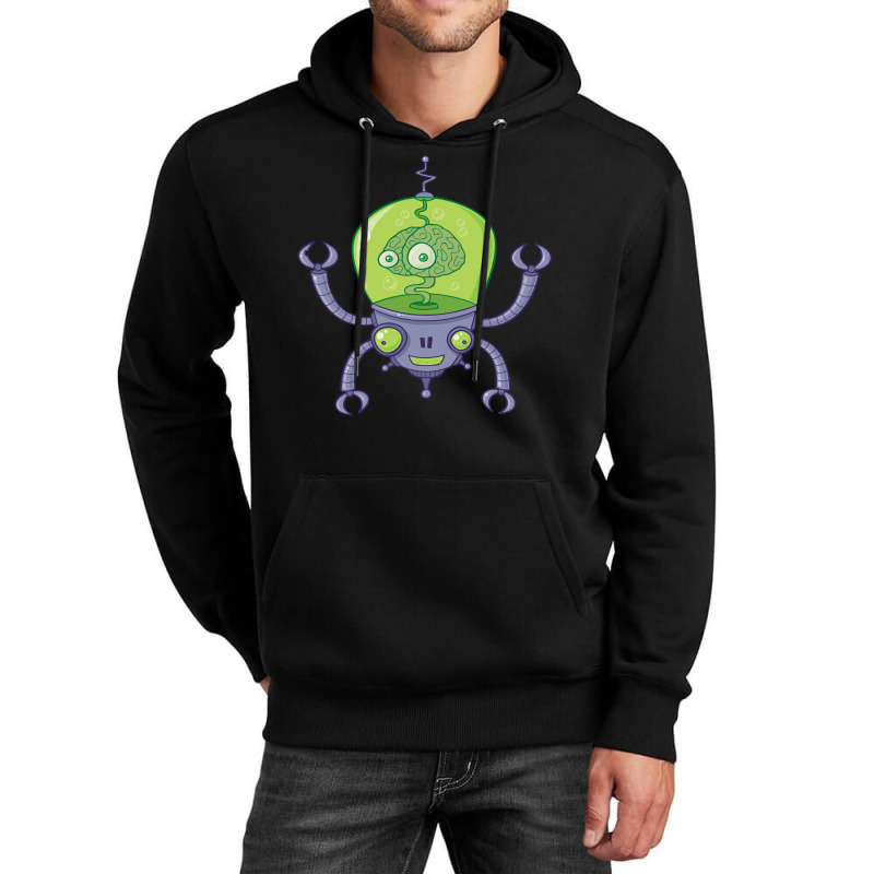 Brainbot Robot With Brain Unisex Hoodie by fizzgig | Artistshot