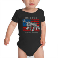 America Usa Army Machine Gun Baby Bodysuit | Artistshot