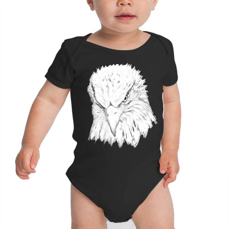 Bald Eagle T  Shirt Line Drawing Of A Bald Eagle T  Shirt Baby Bodysuit | Artistshot