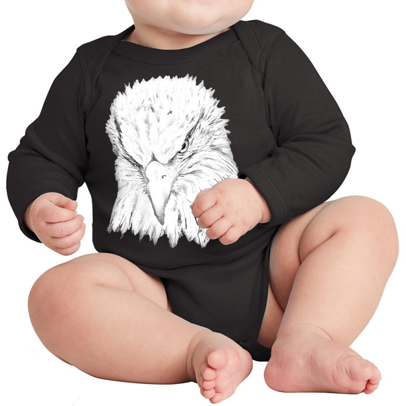 Bald Eagle T  Shirt Line Drawing Of A Bald Eagle T  Shirt Long Sleeve Baby Bodysuit | Artistshot