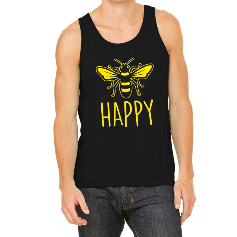 Bee Happy Tank Top | Artistshot