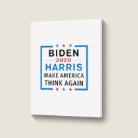 Joe Biden & Kamala 2020 Democratic Party President Portrait Canvas Print | Artistshot