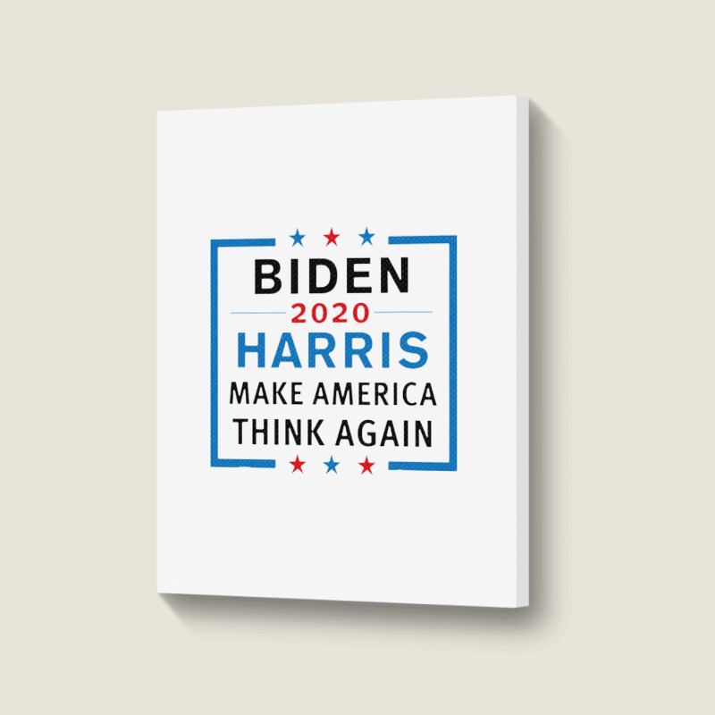 Joe Biden & Kamala 2020 Democratic Party President Portrait Canvas Print | Artistshot