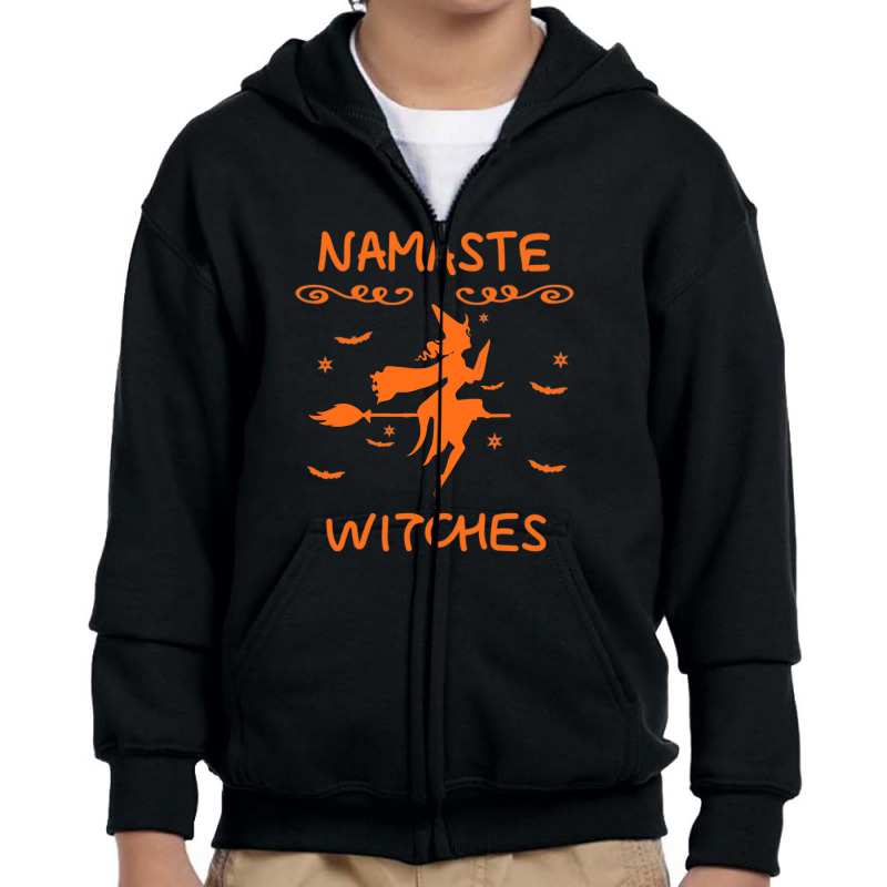 Namaste Witches Broom Gangsta Yoga Halloween Costume Women T Shirt Cop Youth Zipper Hoodie | Artistshot