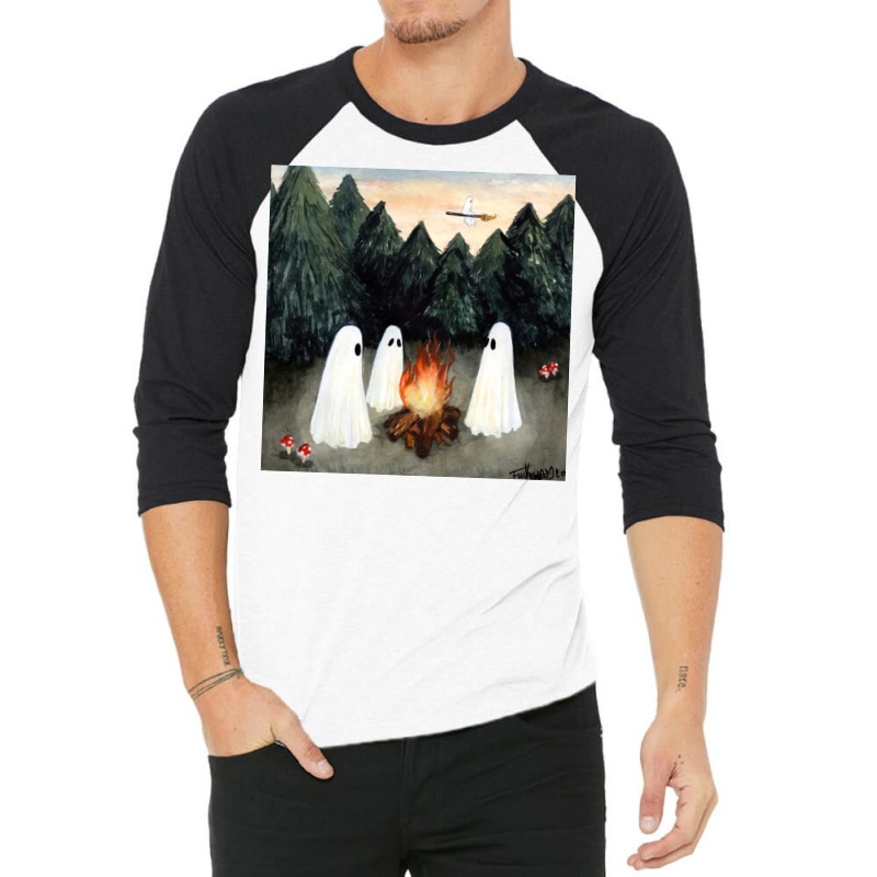 Phoebe Playing Bonfire 3/4 Sleeve Shirt | Artistshot