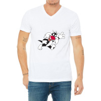 Sylvester Cat V-neck Tee | Artistshot