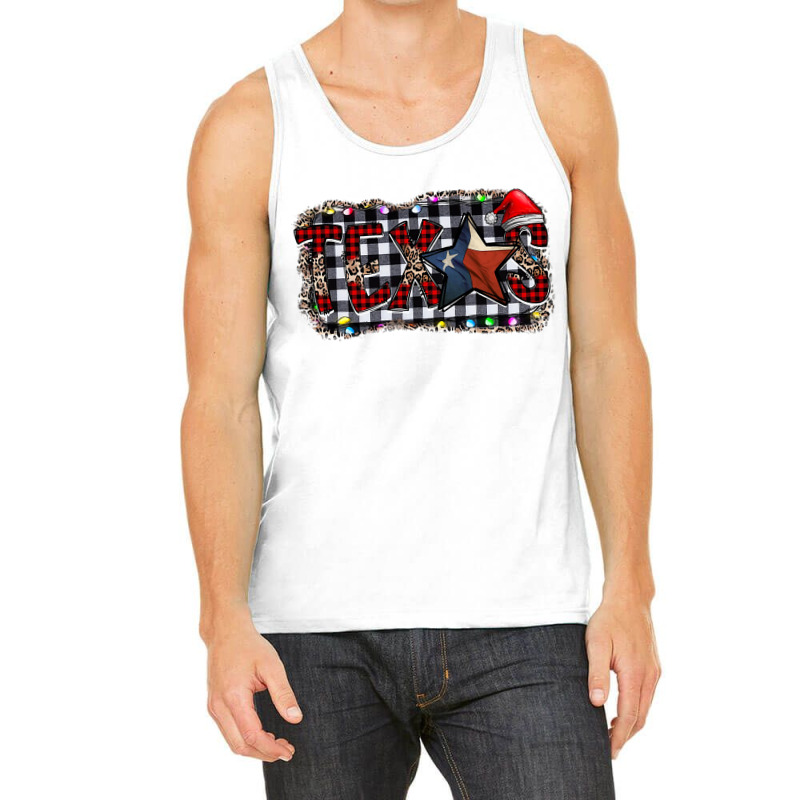 Leopard Plaid Print Texas Merry Christmas T Shirt Tank Top by Jeremy_Hutson | Artistshot