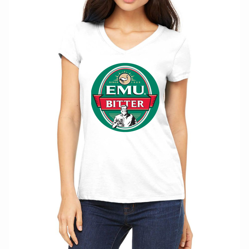 Emu Bitter Beer Local Beer Brewey Women's V-Neck T-Shirt by JenniferMoquin | Artistshot