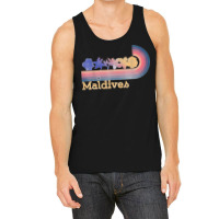 Retro Maldives Tropical Flowers 80's Style Surfing T Shirt Tank Top | Artistshot