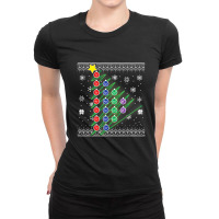 Aufbau Principle Christmas Tree Sweater Happy Holiday Season T Shirt Ladies Fitted T-shirt | Artistshot