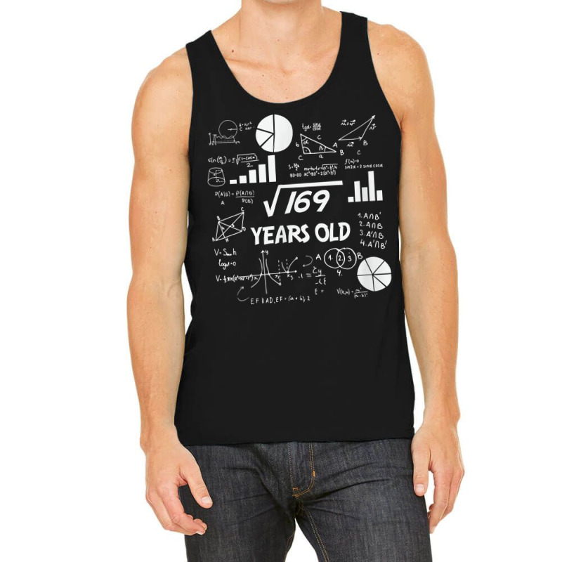 Birthday Square Root Math Problem Fun Calculation 13th T Shirt Tank Top by magbyf | Artistshot