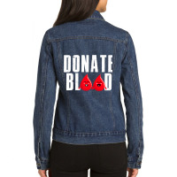 Cool Blood Donation Art Men Women Blood Donor Phlebotomy Premium T Shi Ladies Denim Jacket | Artistshot