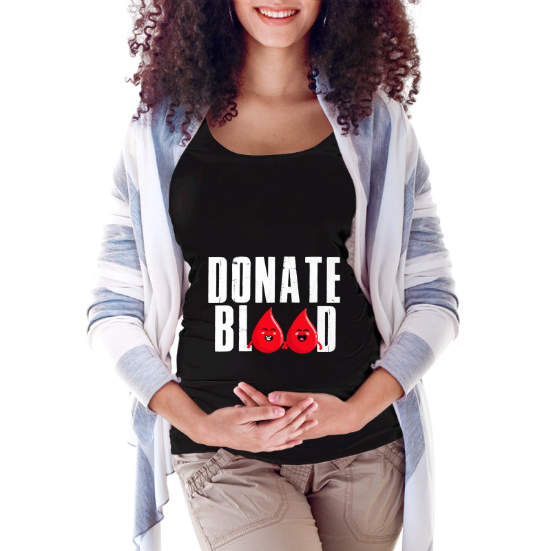 Cool Blood Donation Art Men Women Blood Donor Phlebotomy Premium T Shi Maternity Scoop Neck T-shirt by Saiful_Siddique | Artistshot