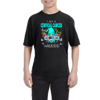 Cute Gnome I Am A Cervical Cancer Warrior Family Awareness T Shirt Youth Tee | Artistshot