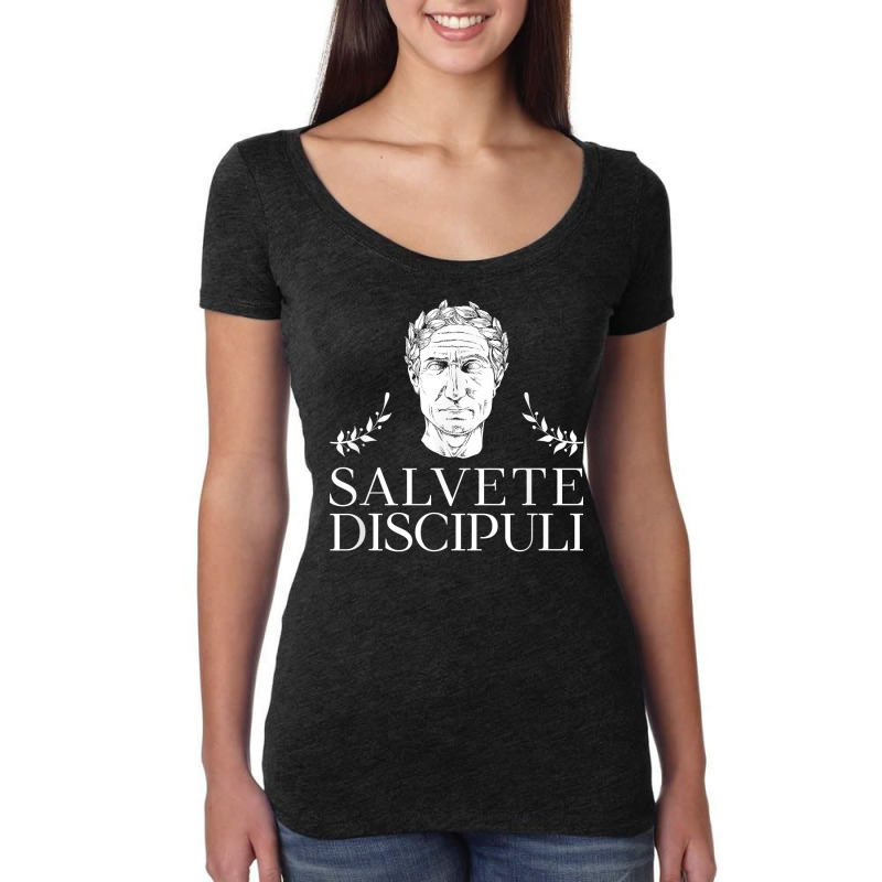 Salvete Discipuli   Latin Teacher T Shirt Women's Triblend Scoop T-shirt by puawhla | Artistshot