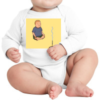 Bobby Meditating Long Sleeve Baby Bodysuit | Artistshot