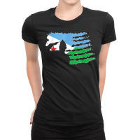 Djibouti Soldier Salute Veteran Patriot T Shirt Ladies Fitted T-shirt | Artistshot