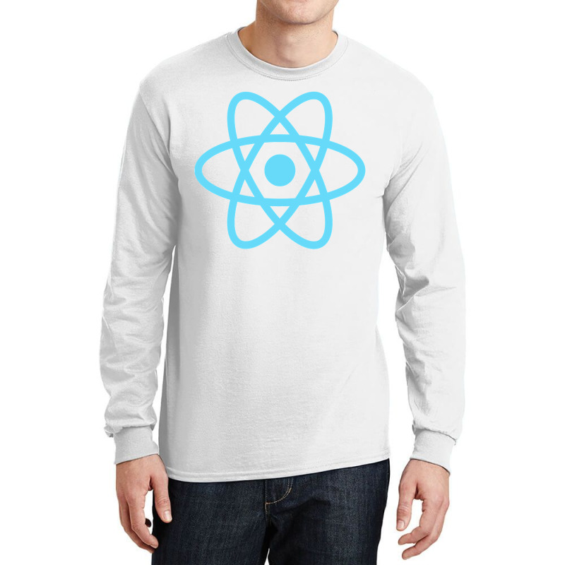 Reactjs React.js Official Javascript Framework Long Sleeve Shirts by JenniferMoquin | Artistshot