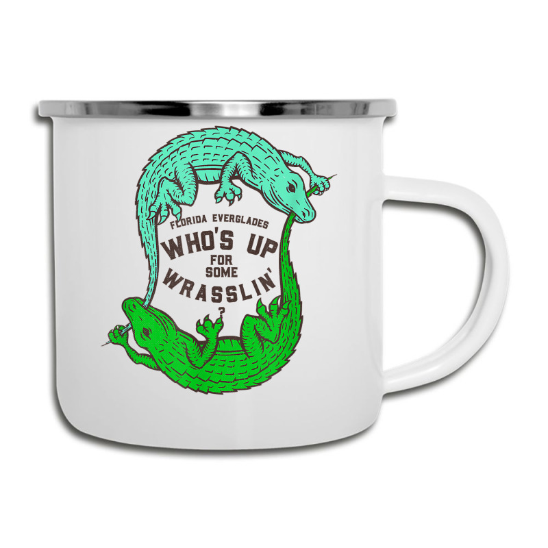 Up For Some Wrasslin' Funny Alligators Camper Cup | Artistshot