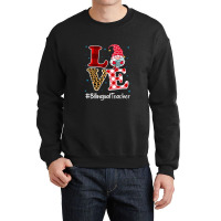 Love Bilingual Teacher Gnome Christmas Matching Pajamas Xmas Premium T Crewneck Sweatshirt | Artistshot